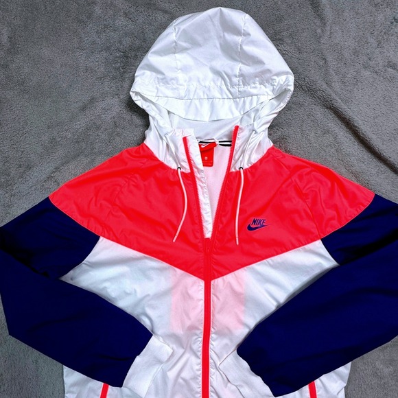 Vintage Nike Windrunner Jacket Men's XL Colorblock Hooded Zip Up Activewear - Picture 4 of 11